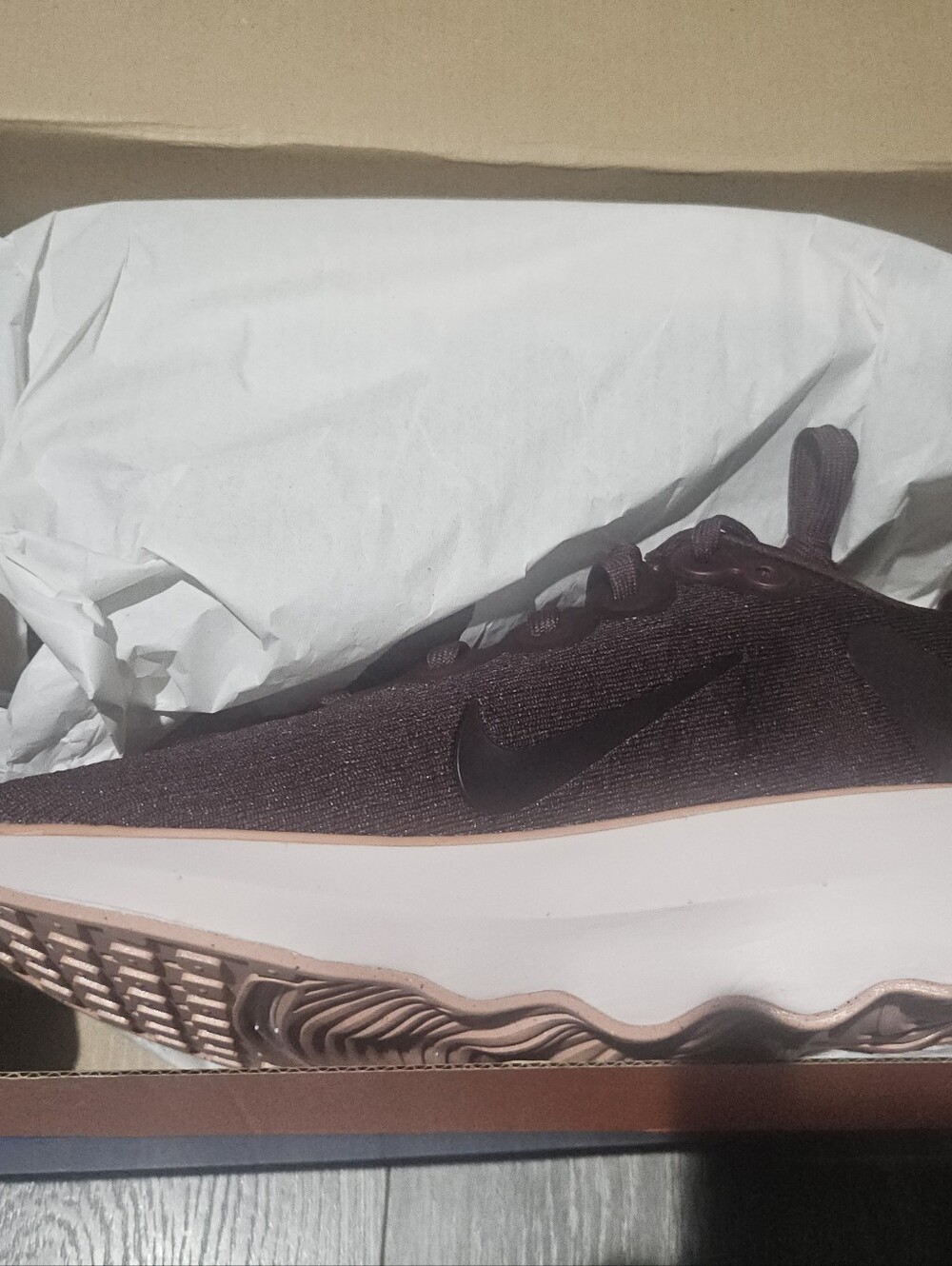 Nike Women’s Maroon Running Shoe with Black Swoosh